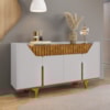 Balcão Buffet 4 Portas Danubio 180 cm Off White Cinamomo BECHARA