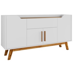 Balcão Buffet 4 Portas Future 136 cm Branco Cinamomo BECHARA
