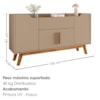 Balcão Buffet 4 Portas Future 136 cm Fendi Freijo BECHARA