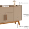 Balcão Buffet 4 Portas Future 136 cm Fendi Freijo BECHARA