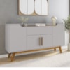 Balcão Buffet 4 Portas Future 136 cm Off White Cinamomo BECHARA