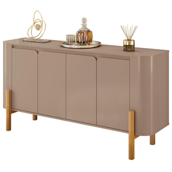 Balcão Buffet 4 Portas Imbassai 160 cm Fendi BECHARA