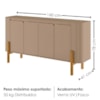 Balcão Buffet 4 Portas Imbassai 160 cm Fendi BECHARA