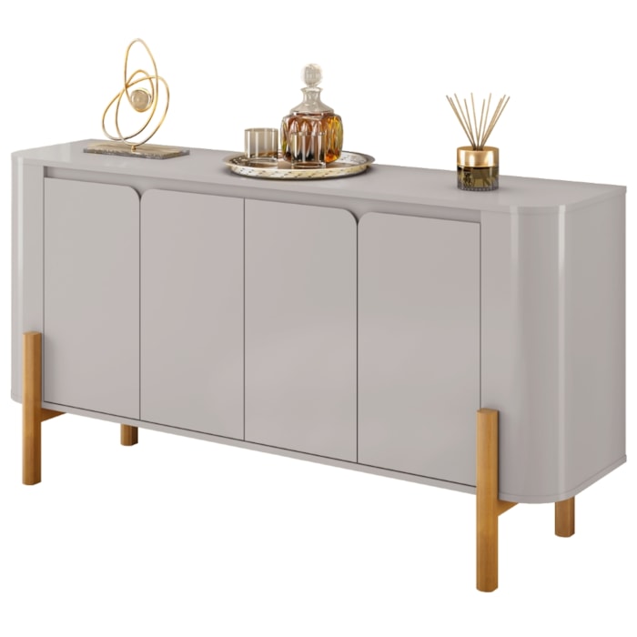 Balcão Buffet 4 Portas Imbassai 160 cm Off White BECHARA