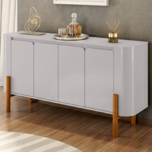 Balcão Buffet 4 Portas Imbassai 160 cm Off White BECHARA