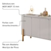 Balcão Buffet 4 Portas Imbassai 160 cm Off White BECHARA
