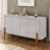 Balcão Buffet 4 Portas Imbassai 160 cm Off White BECHARA