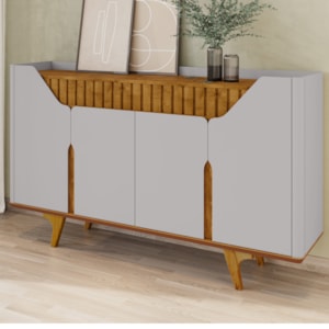 Balcão Buffet 4 Portas Tamisa 160 cm Off White Cinamomo BECHARA