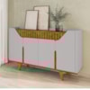 Balcão Buffet 4 Portas Tamisa 160 cm Off White Cinamomo BECHARA