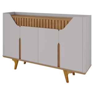 Balcão Buffet 4 Portas Tamisa 160 cm Off White Naturalle BECHARA