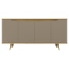 Balcao Buffet 50454 Pes Madeira 160cm Fendi Hannover DCASA