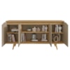 Balcao Buffet 50454 Pes Madeira 160cm Fendi Hannover DCASA