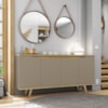 Balcao Buffet 50454 Pes Madeira 160cm Fendi Hannover DCASA