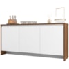 Balcao Buffet 50523 3 Portas 160cm Cedro Branco DCASA