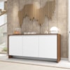 Balcao Buffet 50523 3 Portas 160cm Cedro Branco DCASA