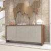 Balcao Buffet 50523 3 Portas 160cm Cedro Off White DCASA