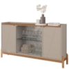 Balcao Buffet 50528 Porta De Vidro 168cm Off White Cedro DCASA