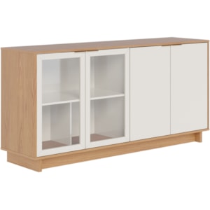 Balcao Buffet Aparador 160 cm 4 Portas V1524 Freijo Off White CLB Balcao Buffet Aparador 160 cm 4 Portas V1524 Freijo Off White CLB