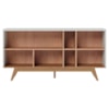 Balcao Buffet Aparador 160 cm Noronha Off White Matte Freijo Colibri