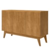 Balcao Buffet Ares 3 Portas 122 cm Nature Tebar