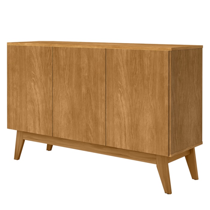 Balcao Buffet Ares 3 Portas 122 cm Nature Tebar