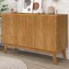 Balcao Buffet Ares 3 Portas 122 cm Nature Tebar