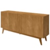Balcao Buffet Ares 4 Portas 161 cm Off White Nature Tebar