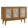 Balcao Buffet Detroit 3 Portas Correr 125 cm Nature Tebar
