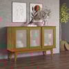 Balcao Buffet Detroit 3 Portas Correr 125 cm Nature Tebar