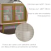 Balcao Buffet Detroit 3 Portas Correr 125 cm Off White Nature Tebar