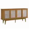 Balcao Buffet Detroit 4 Portas Correr 164 cm Nature Tebar