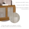 Balcao Buffet Detroit 4 Portas Correr 164 cm Nature Tebar