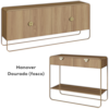 Balcao Buffet E Aparador 180 cm Organica Hanover Dourado Artesano
