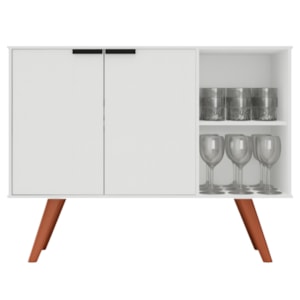 Balcao Buffet Mila 2 Portas 90 cm BP Branco Eratto Moveis