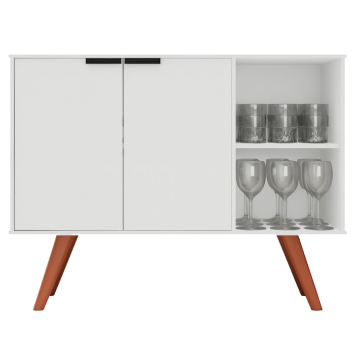 Balcao Buffet Mila 2 Portas 90 cm BP Branco Eratto Moveis