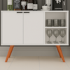 Balcao Buffet Mila 2 Portas 90 cm BP Branco Eratto Moveis