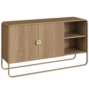Balcao Buffet Organico 2 Portas 135 cm 28071 Hanover Dourado Artesano