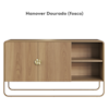 Balcao Buffet Organico 2 Portas 135 cm 28071 Hanover Dourado Artesano