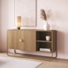 Balcao Buffet Organico 2 Portas 135 cm 28071 Hanover Dourado Artesano