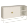 Balcao Buffet Organico 2 Portas 135 cm 28071 Off White Artesano