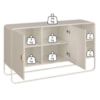 Balcao Buffet Organico 2 Portas 135 cm 28071 Off White Artesano