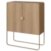 Balcao Buffet Organico 2 Portas 90 cm 28065 Hanover Dourado Artesano