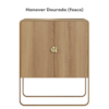 Balcao Buffet Organico 2 Portas 90 cm 28065 Hanover Dourado Artesano