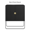 Balcao Buffet Organico 2 Portas 90 cm 28065 Nero Preto Artesano