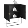 Balcao Buffet Organico 2 Portas 90 cm 28065 Nero Preto Artesano