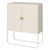 Balcao Buffet Organico 2 Portas 90 cm 28065 Off White Artesano
