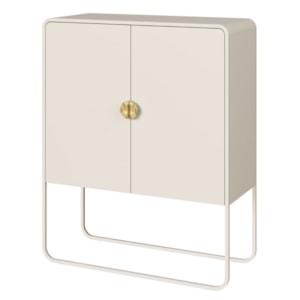 Balcao Buffet Organico 2 Portas 90 cm 28065 Off White Artesano