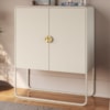 Balcao Buffet Organico 2 Portas 90 cm 28065 Off White Artesano