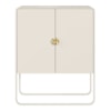 Balcao Buffet Organico 2 Portas 90 cm 28065 Off White Artesano