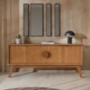 Balcao Buffet Paris 4 Portas 164 cm Nature Tebar